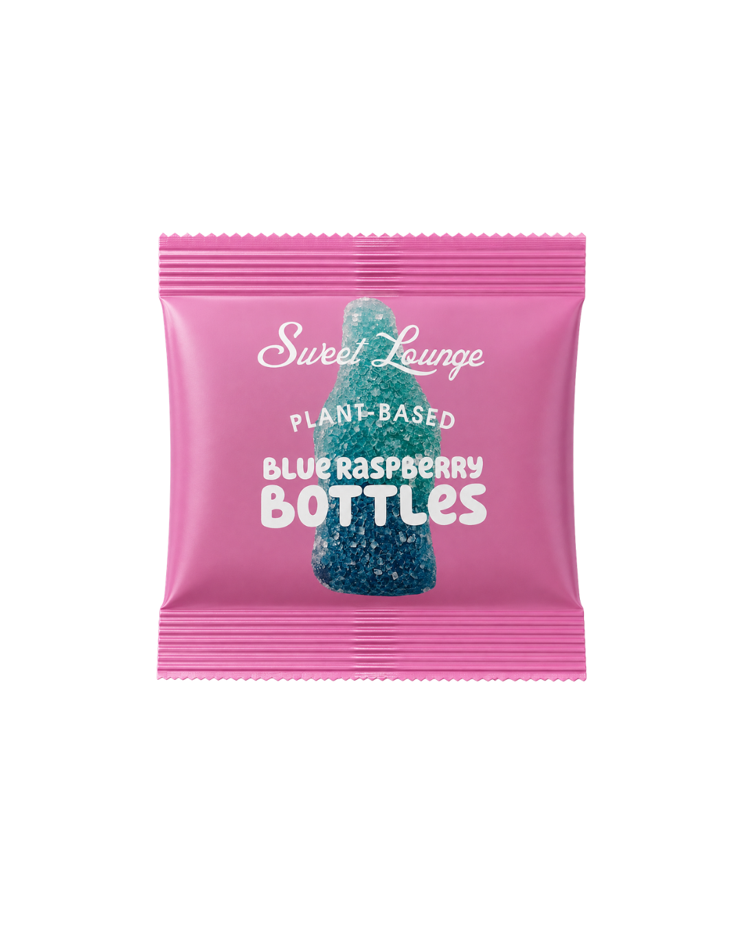 Sweet Lounge Vegan Fizzy Blue Raspberry Bottles 25g