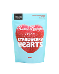 Sweet Lounge Vegan Fizzy Strawberry Hearts 130g
