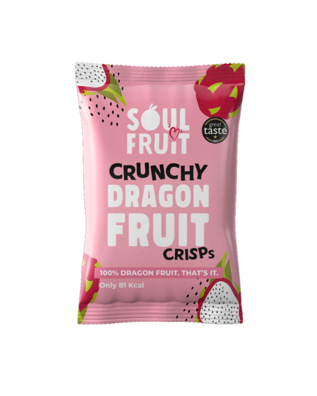 Soul Fruit Crunchy Dragon Fruit Crisps 30g