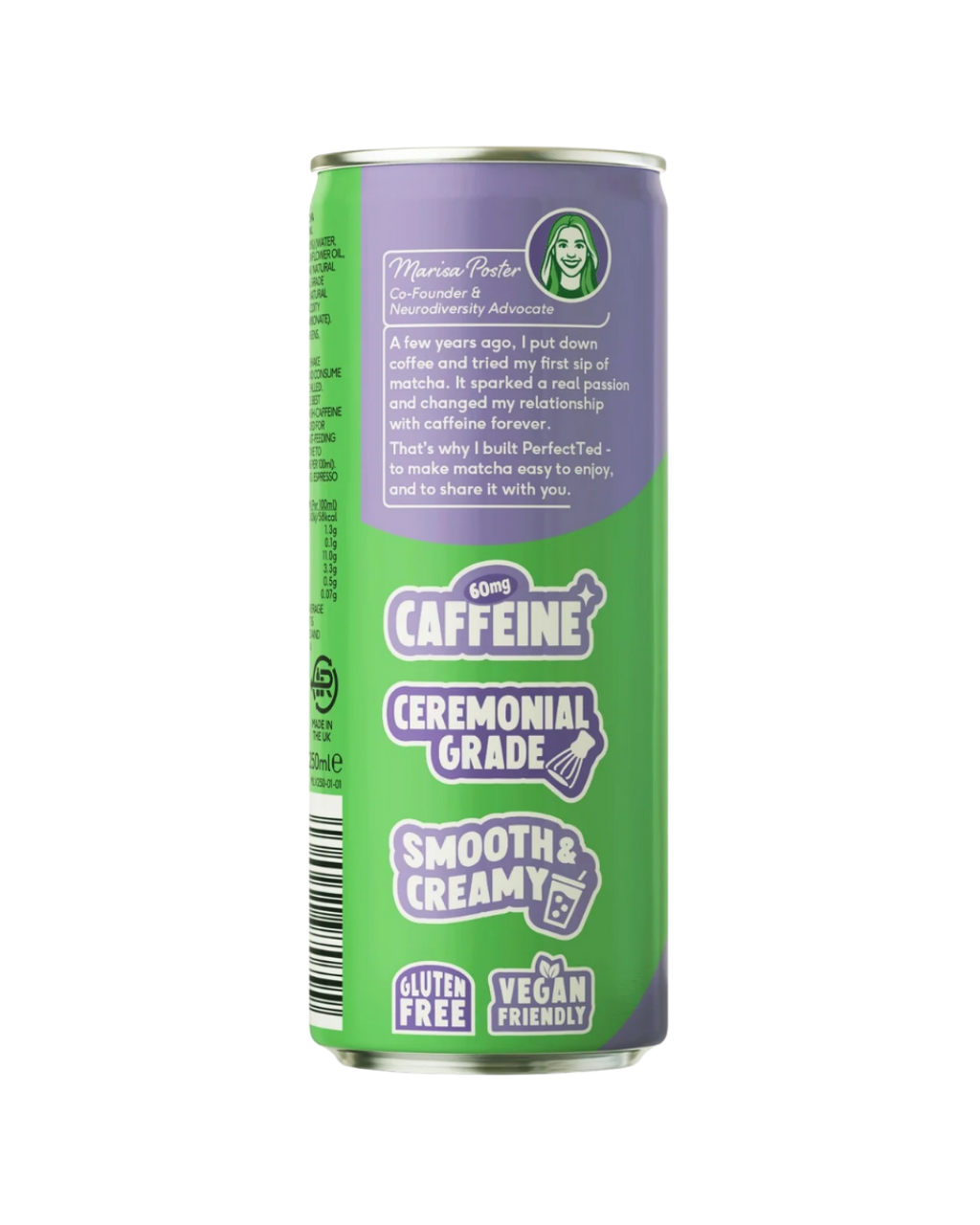 PerfectTed Blueberry Oat Matcha Latte