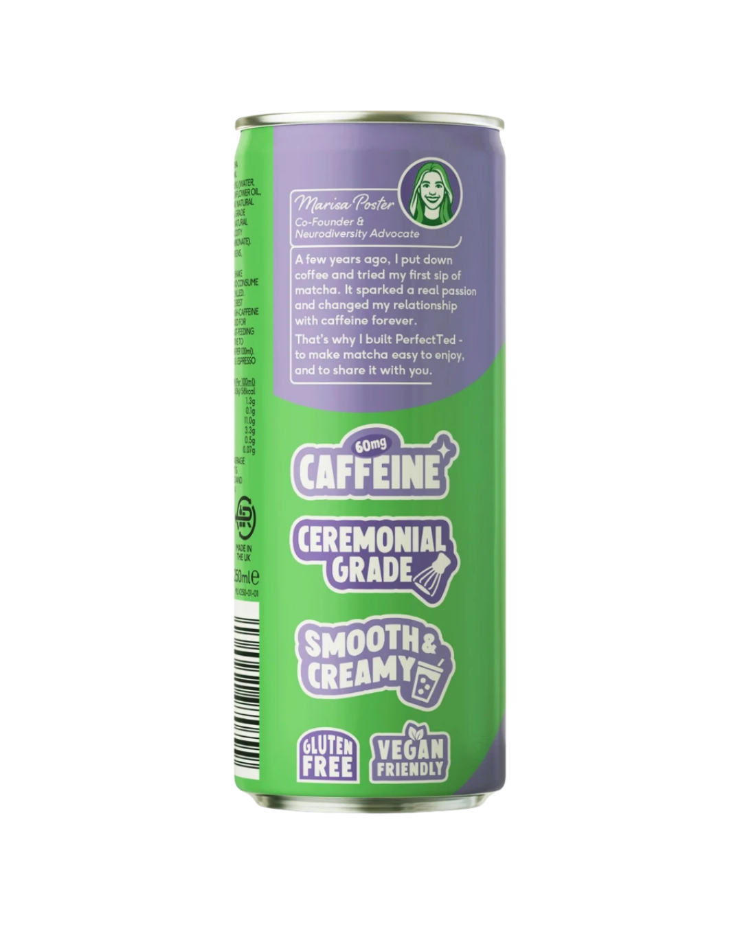 PerfectTed Blueberry Oat Matcha Latte