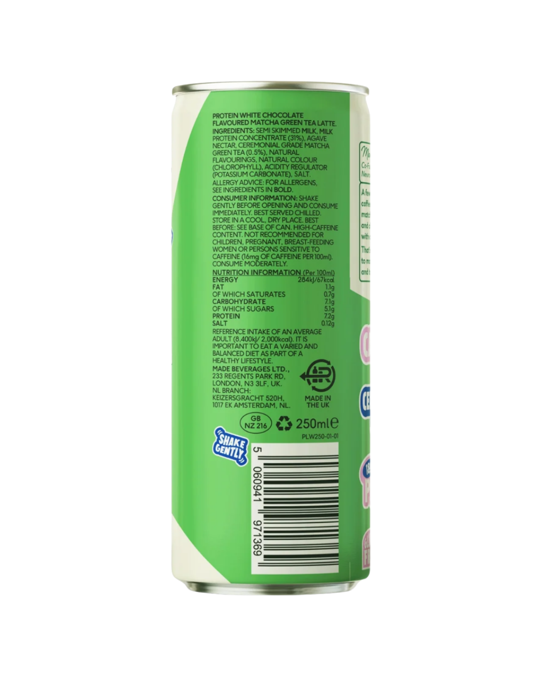 PerfectTed White Chocolate Protein Matcha Latte