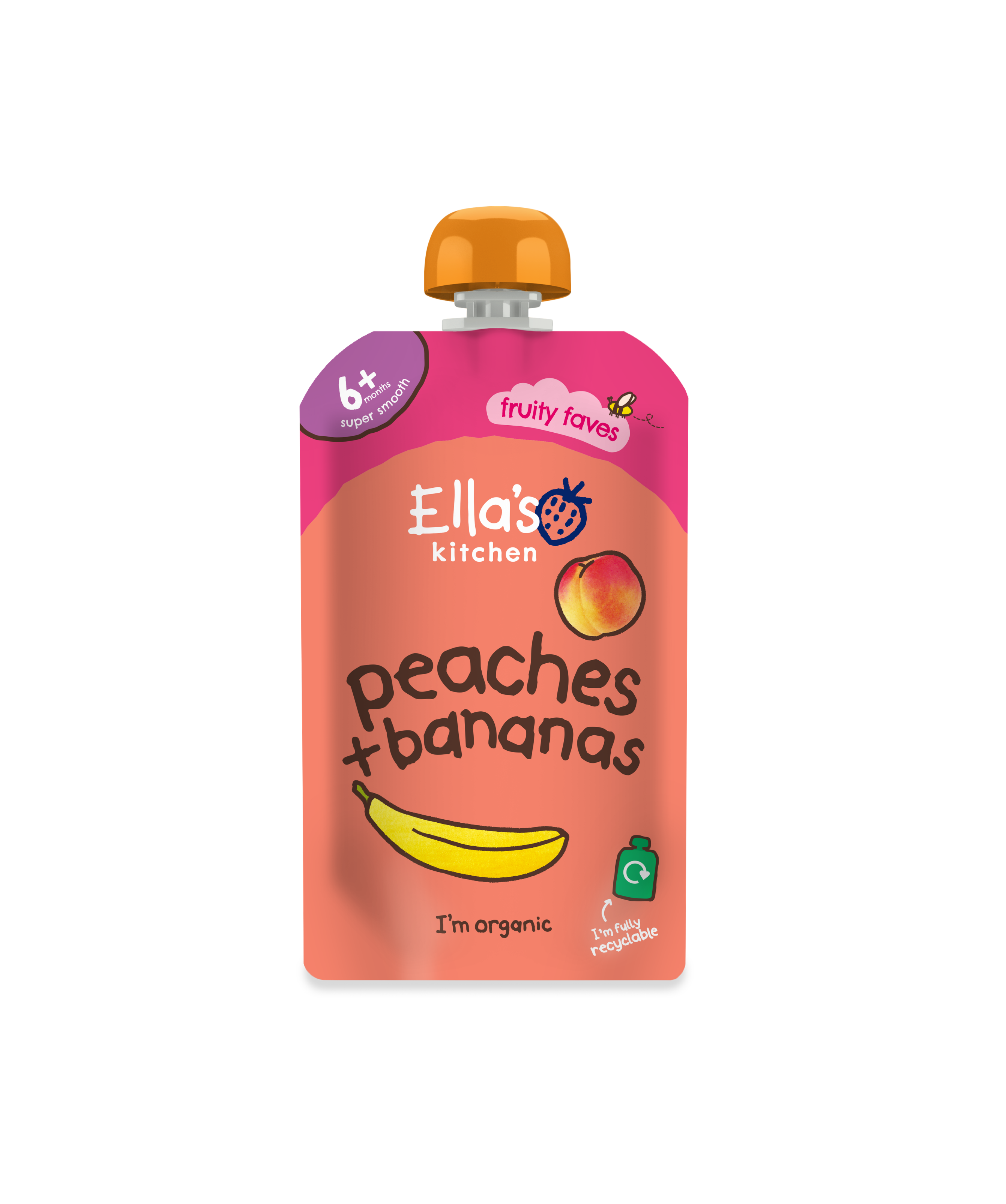 Ella's Kitchen Organic Peaches + Bananas