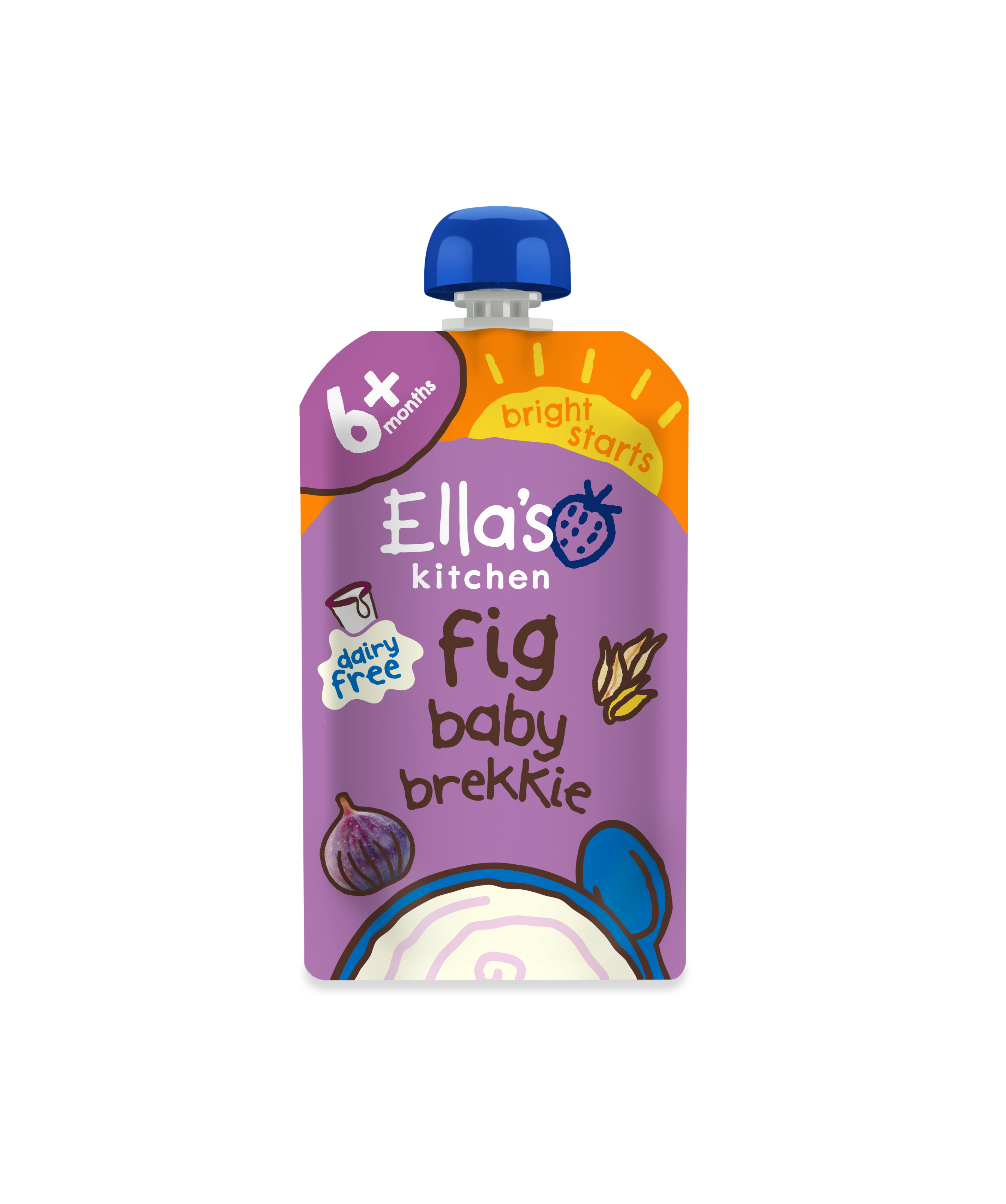 Ella's Kitchen Organic Pear Fig Coconut Milk + Oat Porridge