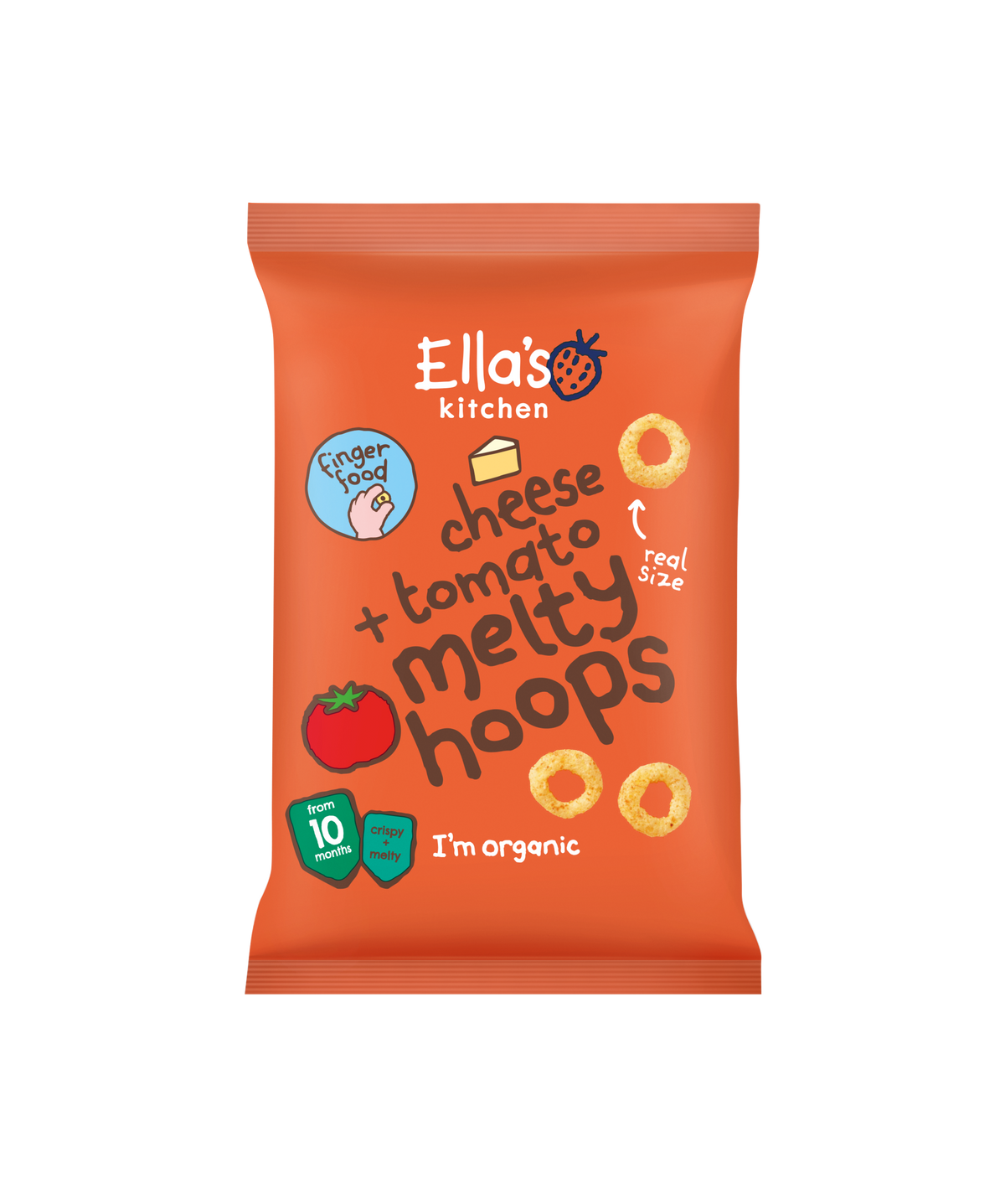 Ella's Kitchen Organic Cheese + Tomato Melty Hoops