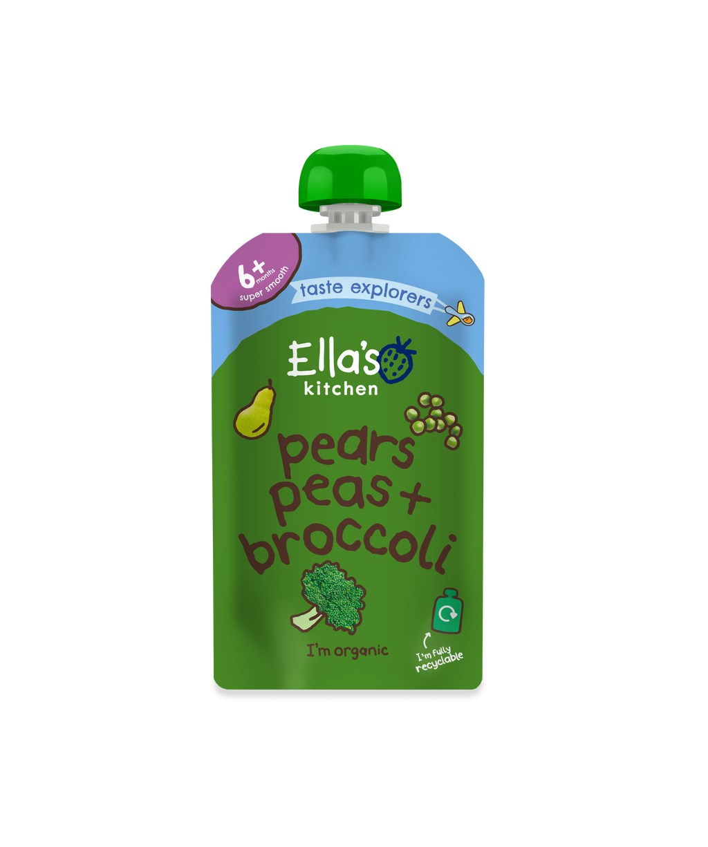 Ella's Kitchen Organic Pears Peas + Broccoli