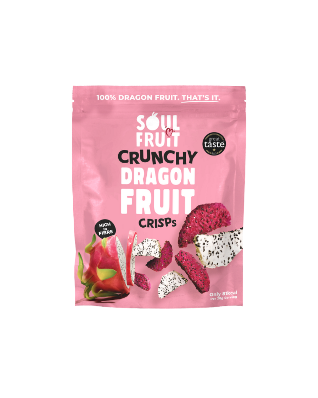Soul Fruit Crunchy Dragon Fruit Crisps Sharepack 50g