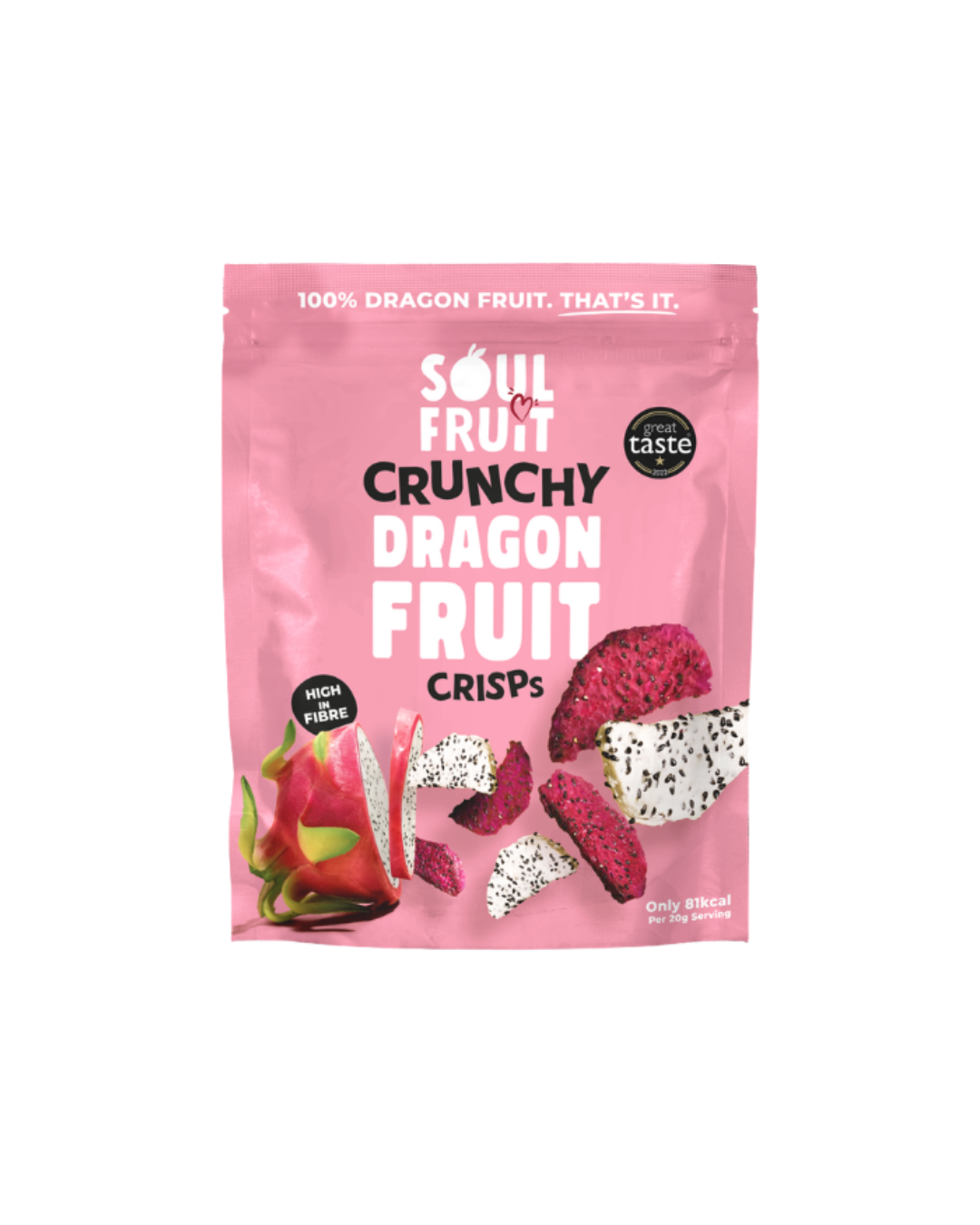 Soul Fruit Crunchy Dragon Fruit Crisps Sharepack 50g