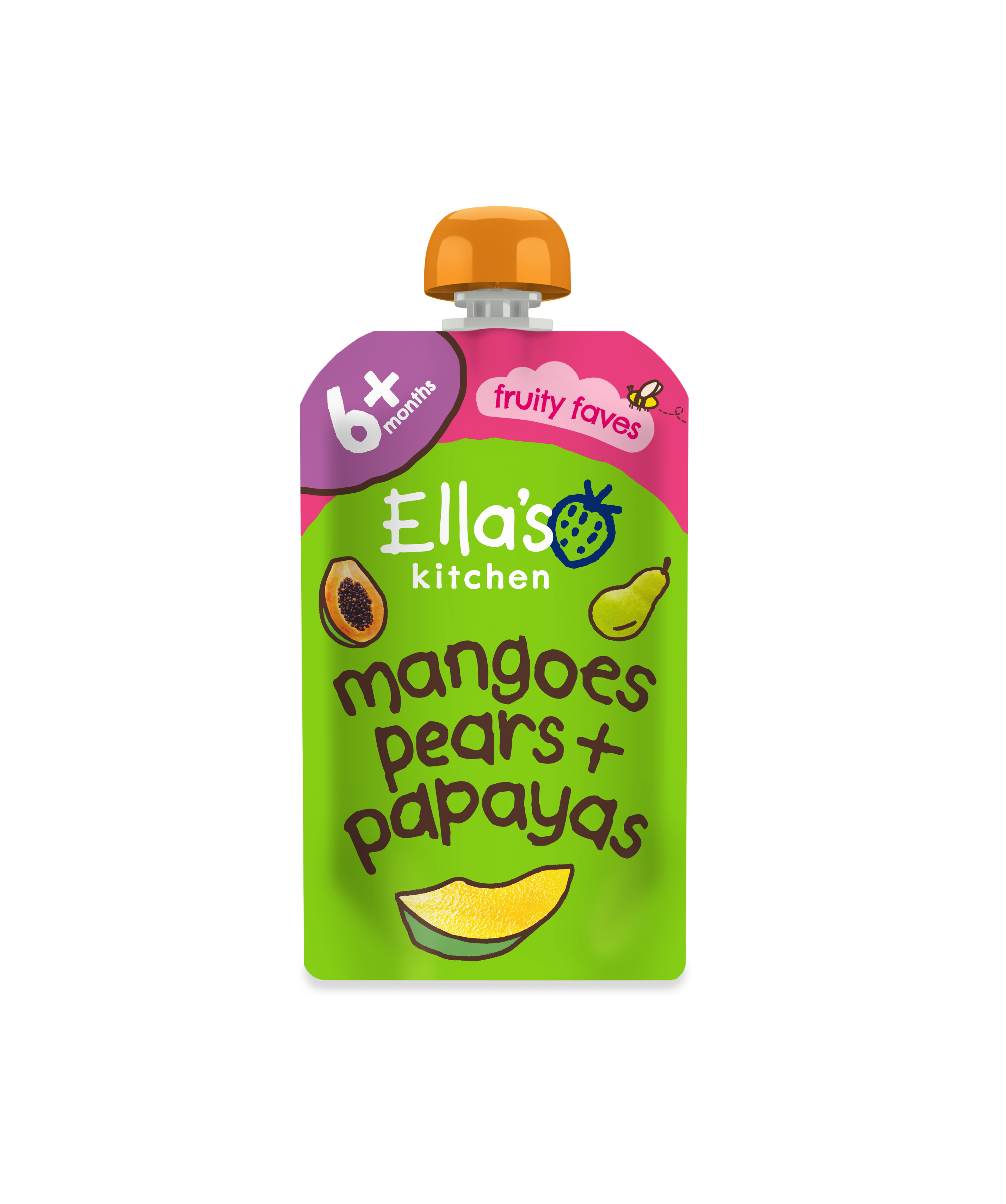Ella's Kitchen Organic Mangoes Pears + Papayas
