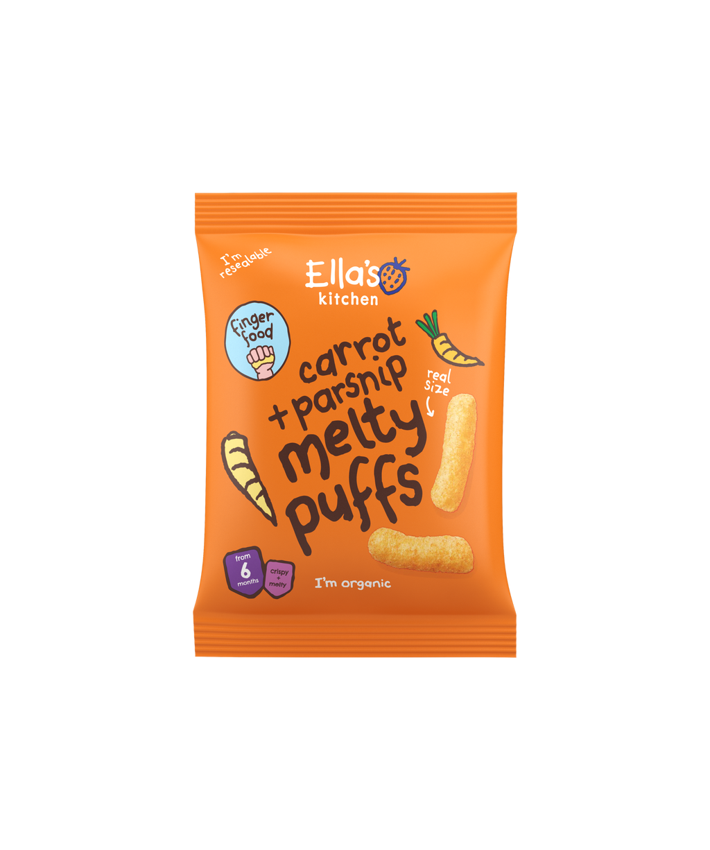 Ella's Kitchen Organic Carrot + Parsnip Melty Puffs