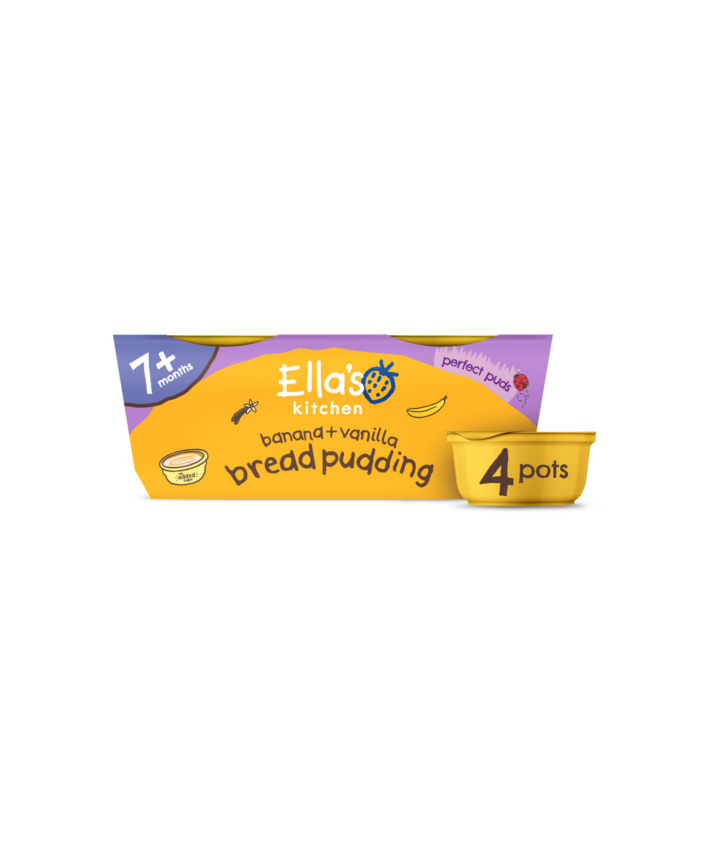 Ella's Kitchen Organic Banana + Vanilla Bread Pudding Multipack