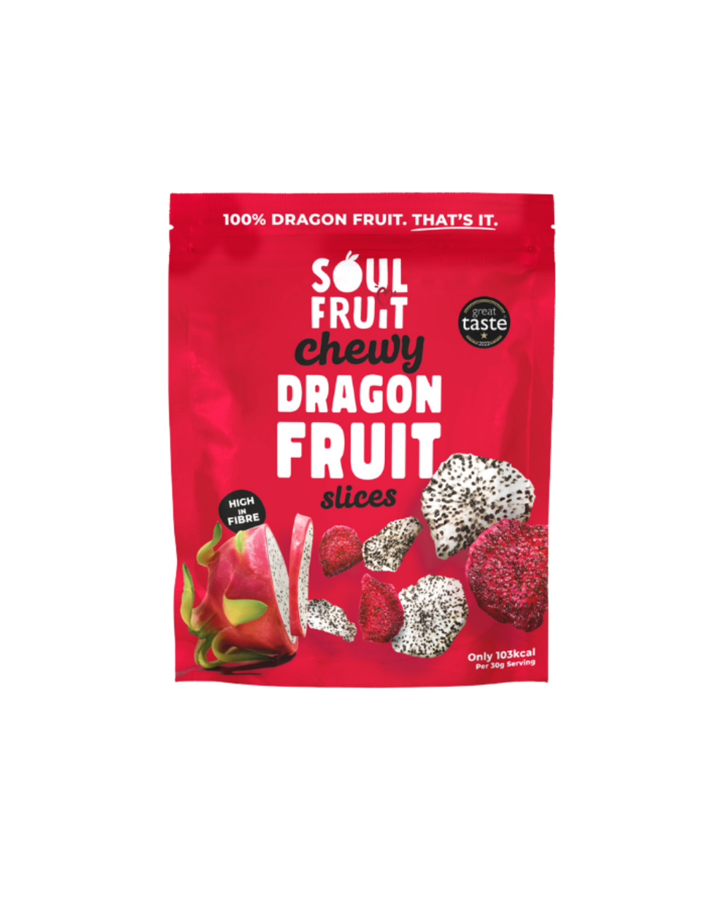 Soul Fruit Chewy Dragon Fruit Slices Sharepack 100g