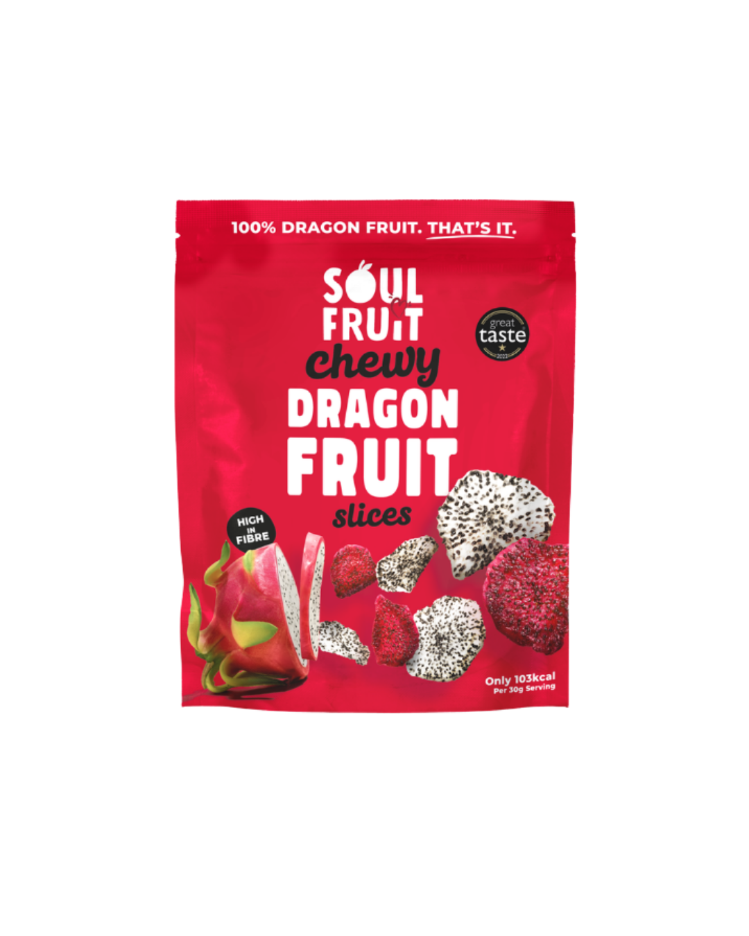 Soul Fruit Chewy Dragon Fruit Slices Sharepack 100g