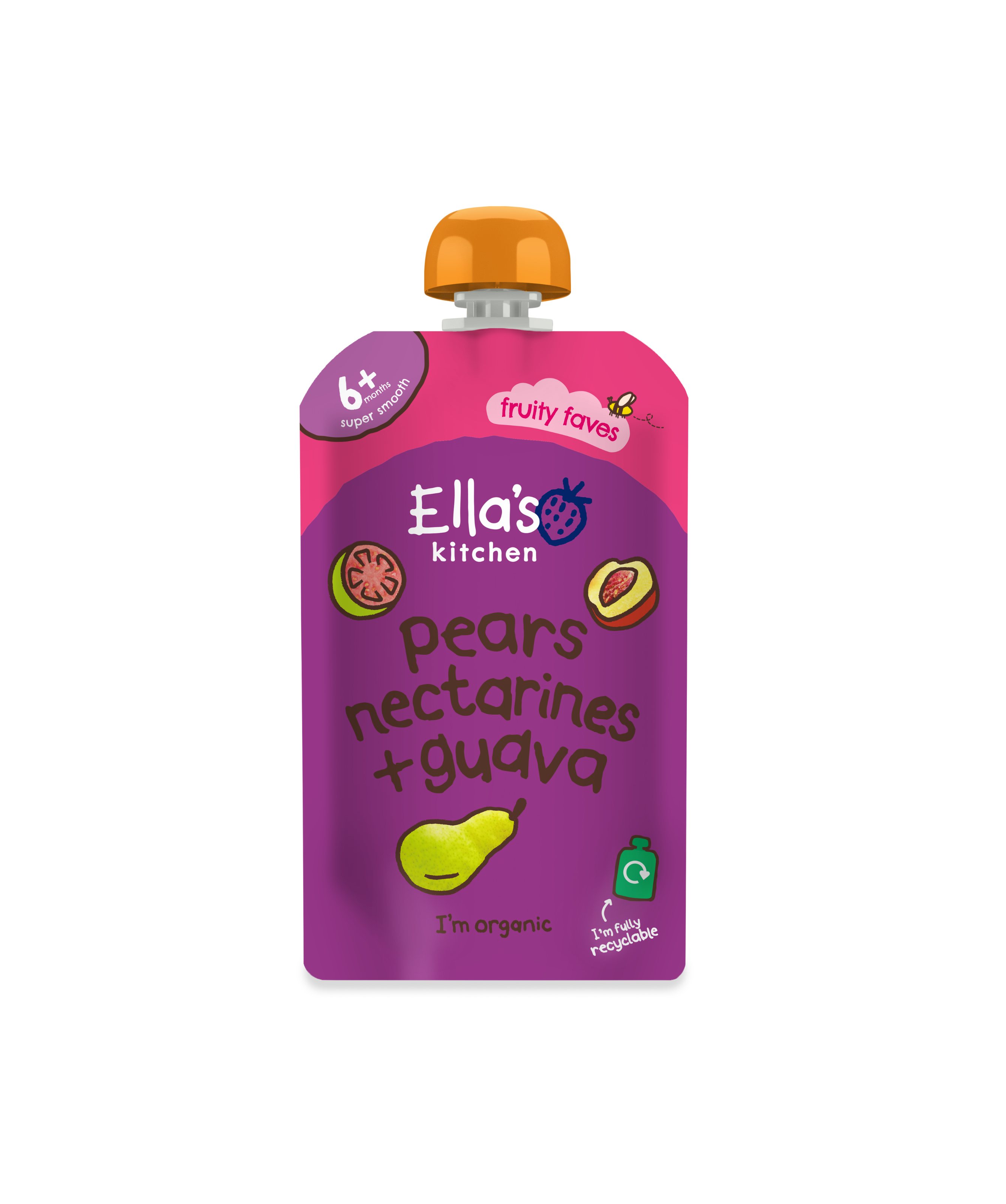 Ella's Kitchen Organic Pear Nectarine + Guava