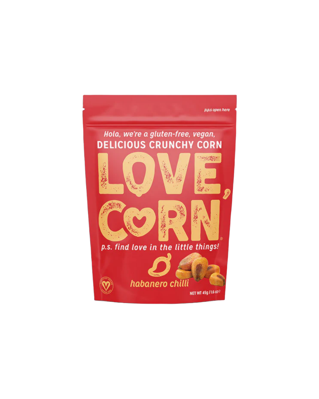 LOVE CORN Habanero Chilli 45g