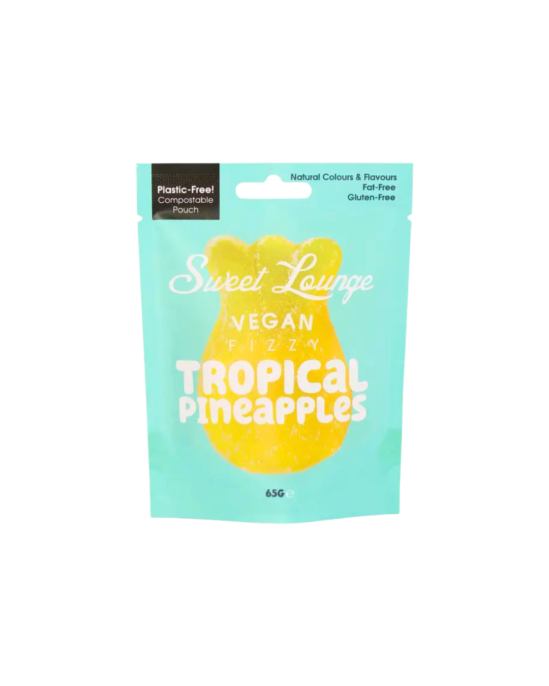 Sweet Lounge Vegan Fizzy Tropical Pineapples 65g