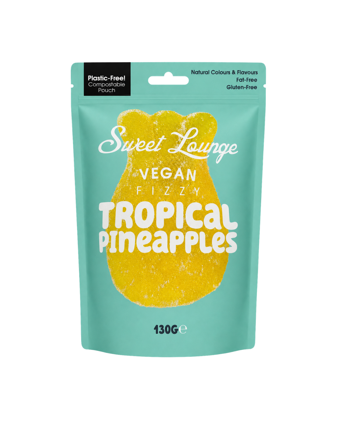 Sweet Lounge Vegan Fizzy Tropical Pineapples 130g