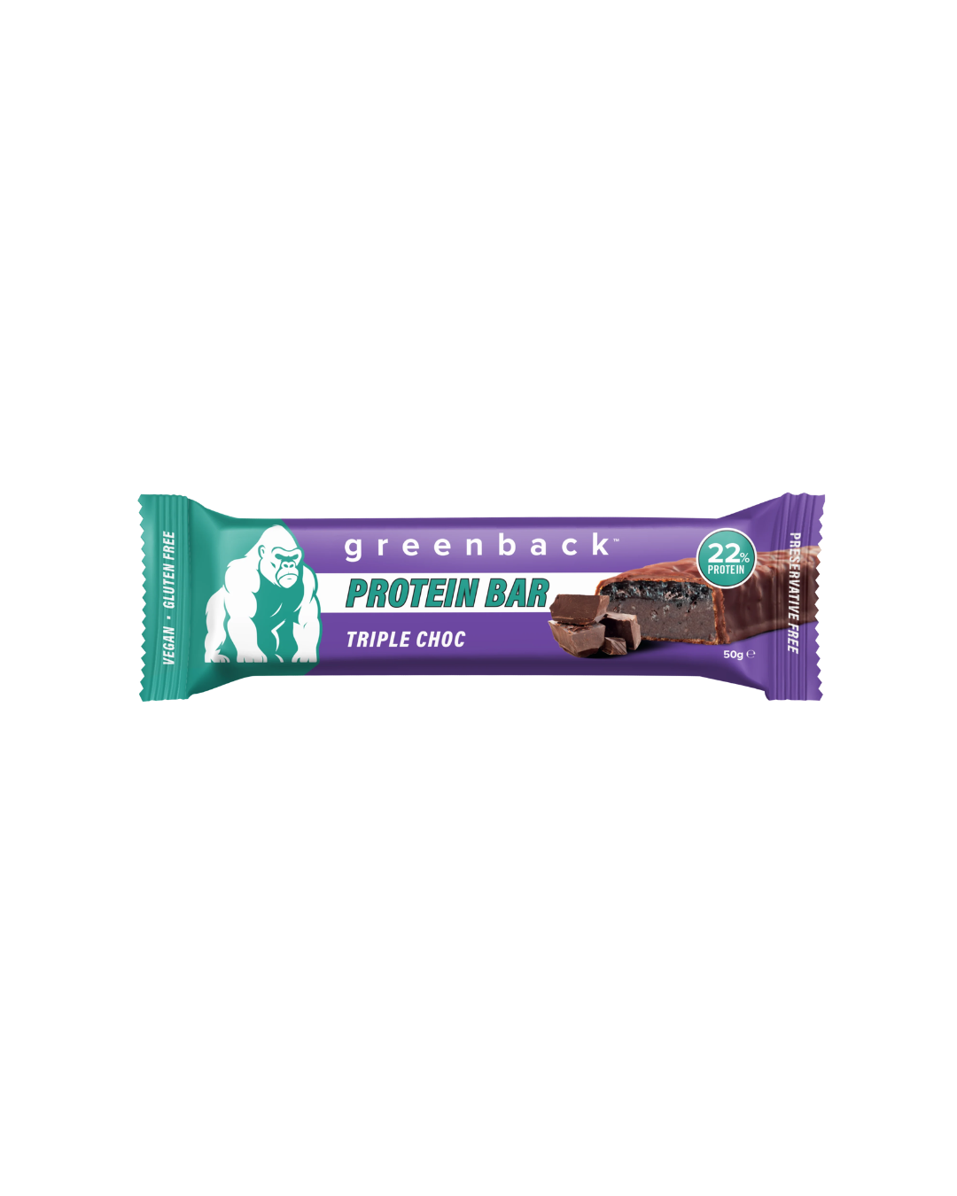 Greenback Triple Choc Protein Bar 50g