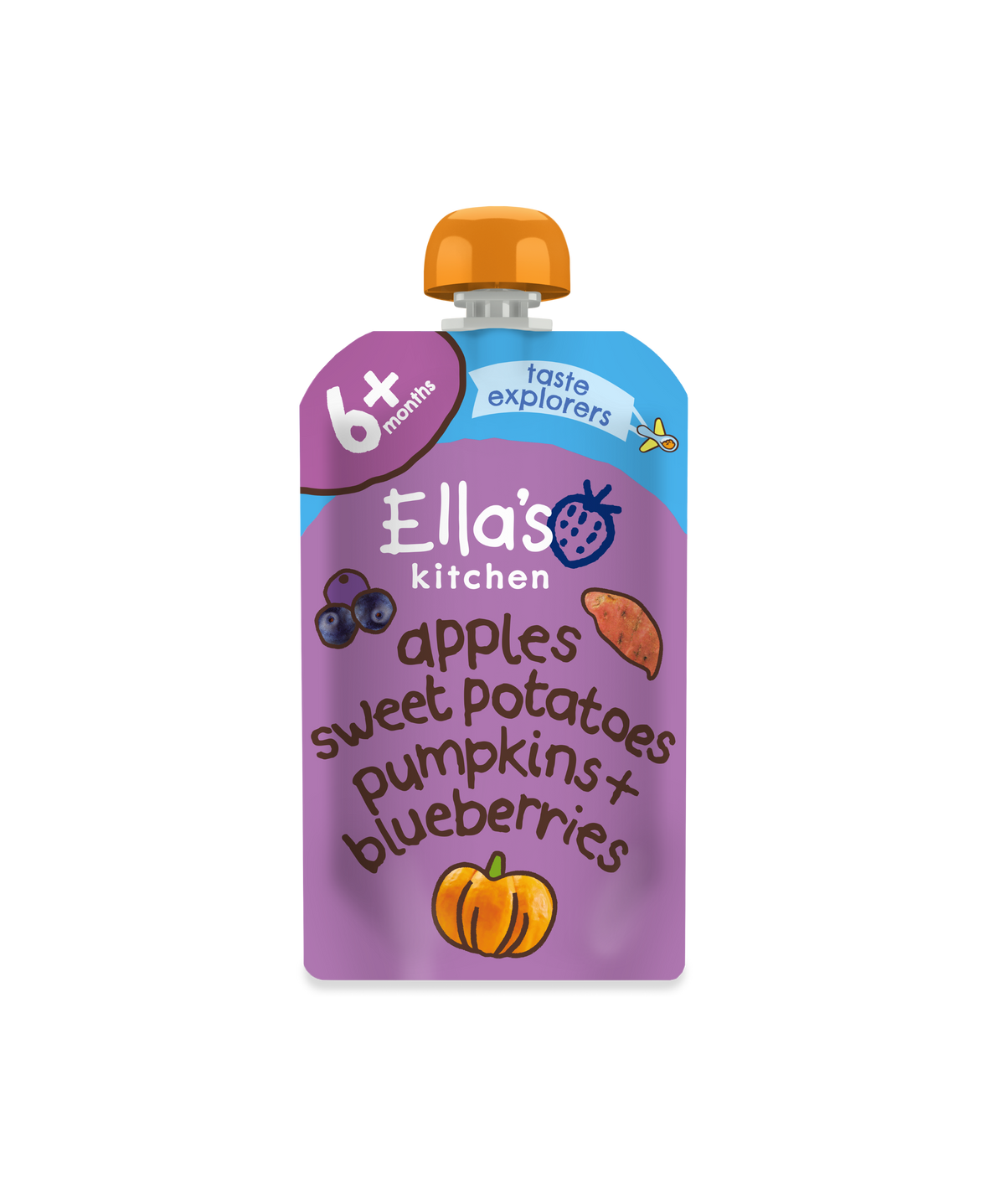 Ella's Kitchen Organic Sweet Potato Pumpkin Apples + Blueberries