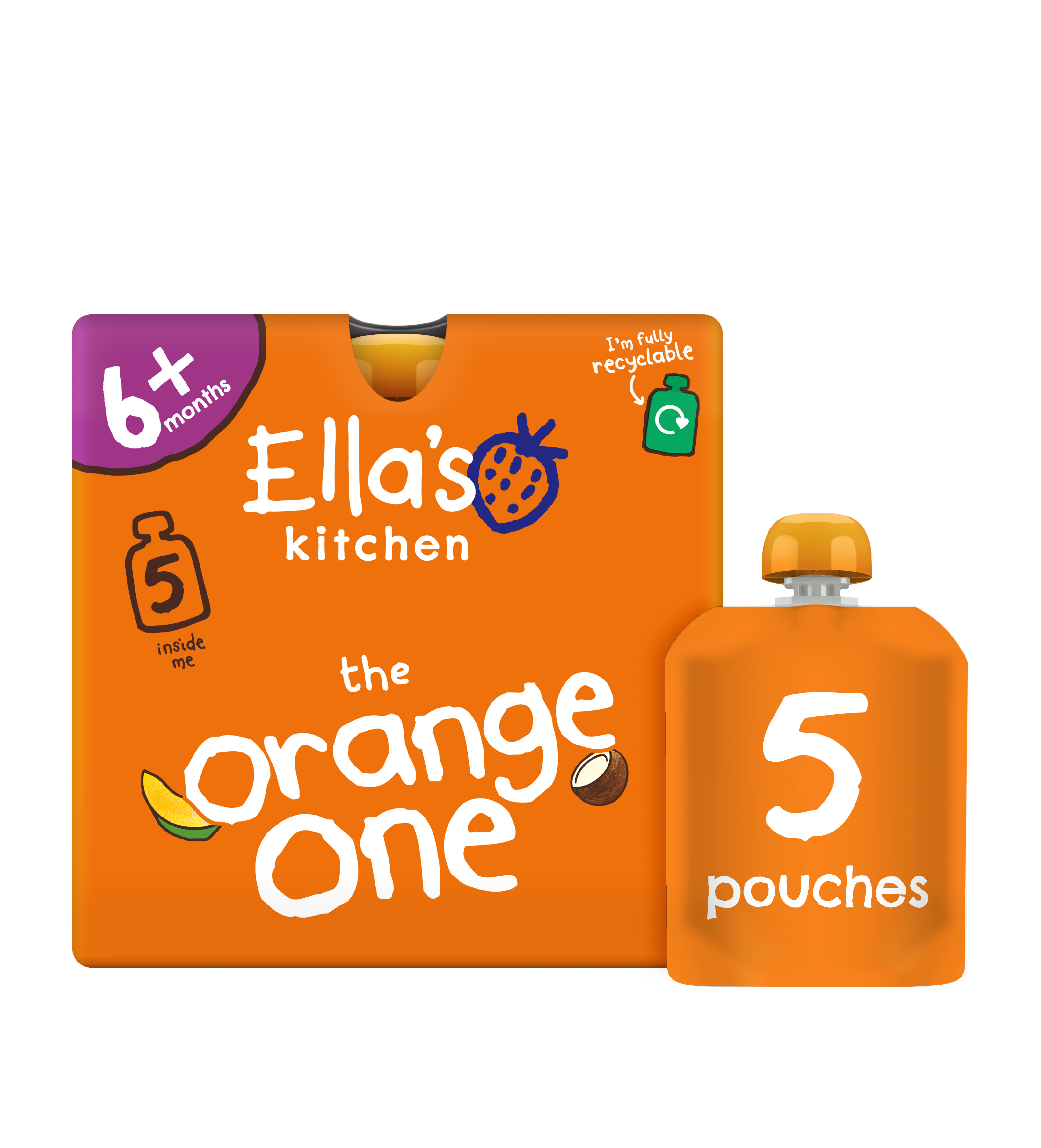 Ella's Kitchen Organic The Orange One Multipack