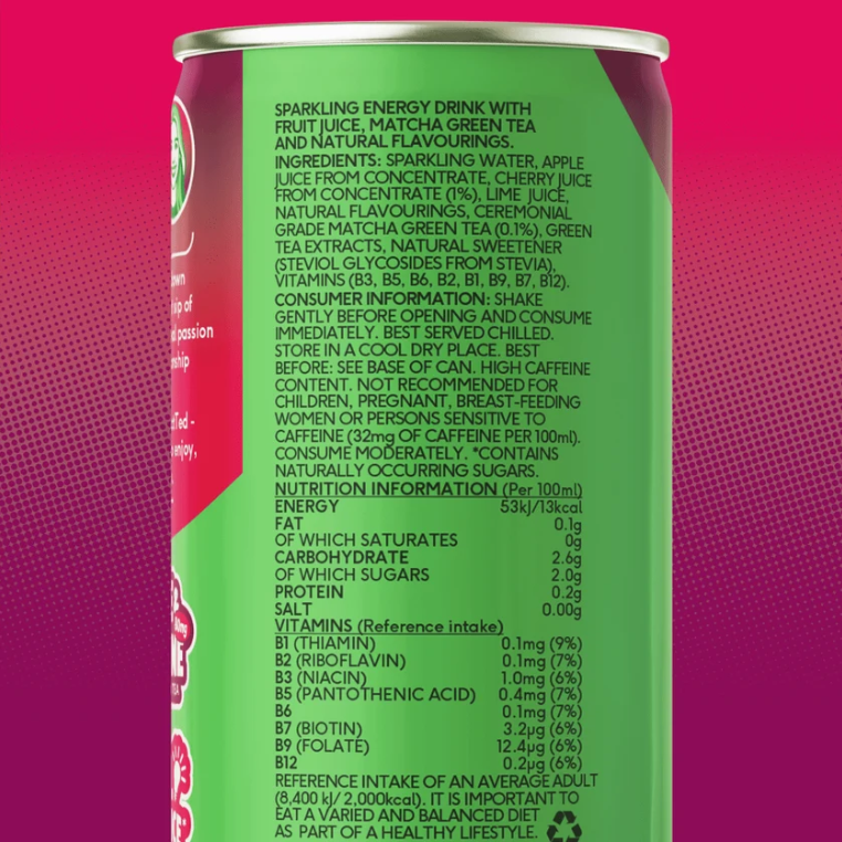 PerfectTed Very Cherry Matcha Energy