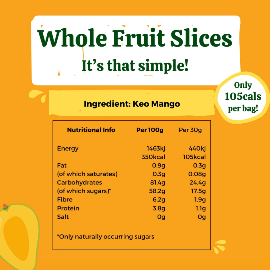 Soul Fruit Chewy Mango Slices 30g