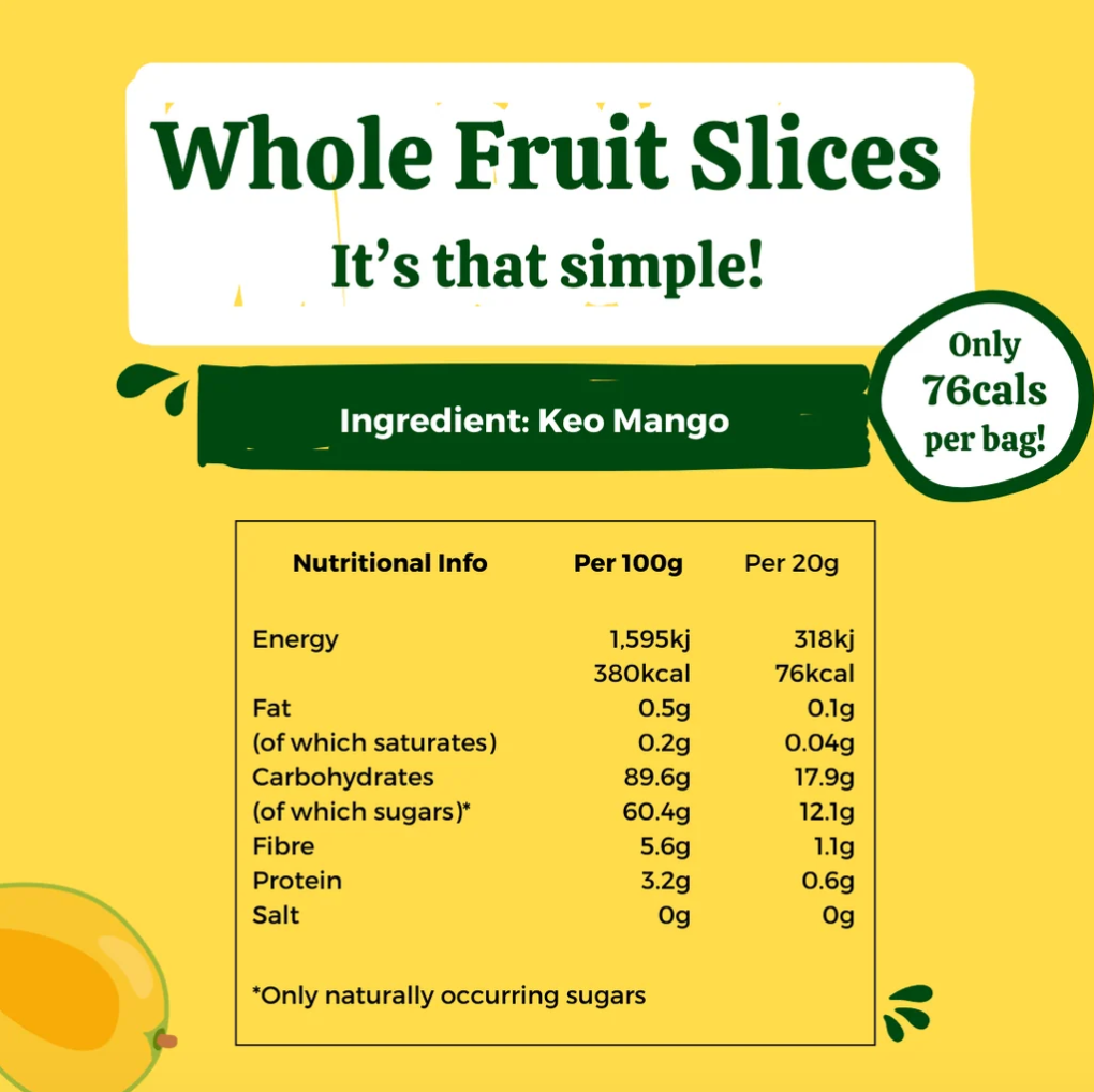Soul Fruit Crunchy Mango Crisps 18g